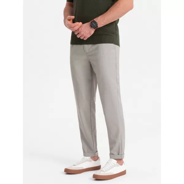 Pantaloni OMBRE OM-PACP-0157 GRI DESCHIS 