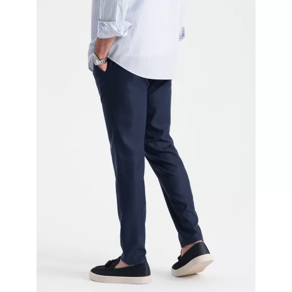  Pantaloni OMBRE OM-PACP-0182 ALBASTRU MARIN 