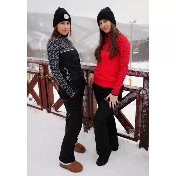  Premium cu hanoracte termo funcțional pentru femei ALTISPORT VOJ/ALW053TER03 ROŞU 