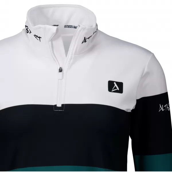  Premium cu hanoracte termo funcțional pentru femei ALTISPORT VOJ/ALW051TER03 ALB -GREEN 
