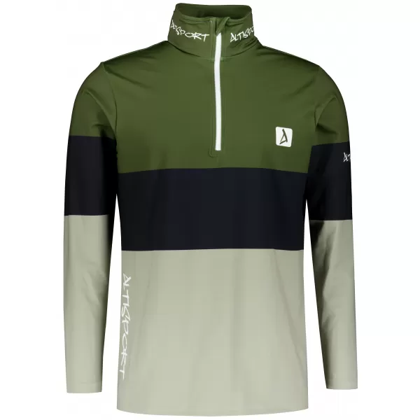  Premium cu hanorac termo funcțional pentru bărbați ALTISPORT VOJ/ALM051TER03 KAKI 