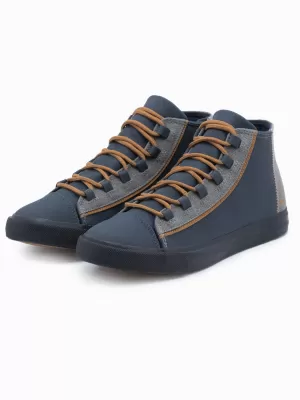 Pantofi pentru bărbați OMBRE OM-FOTH-0140 ALBASTRU MARIN