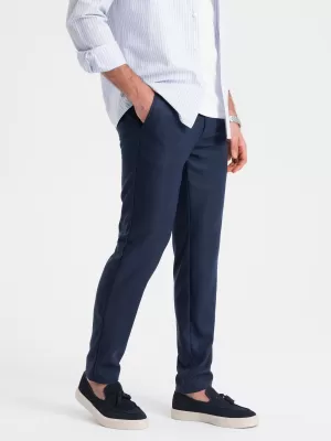Pantaloni OMBRE OM-PACP-0182 ALBASTRU MARIN