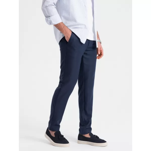 Pantaloni OMBRE OM-PACP-0182 ALBASTRU MARIN 