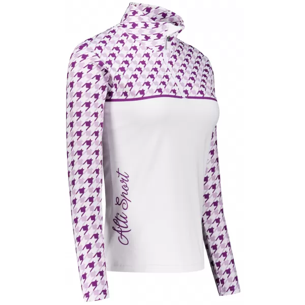  Premium cu hanoracte termo funcțional pentru femei ALTISPORT VOJ/ALW048TER03 ALB/VIOLET 