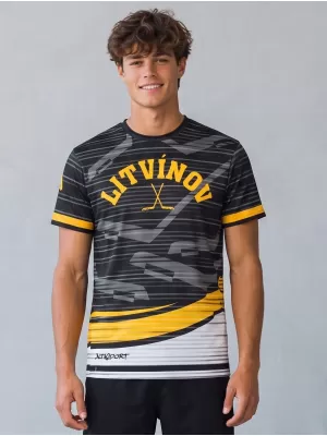 Tricou funcțional premium pentru bărbați ALTISPORT VOJ/ALM046TR01 NEGRU