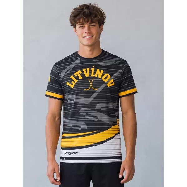  Tricou funcțional premium pentru bărbați ALTISPORT VOJ/ALM046TR01 NEGRU 