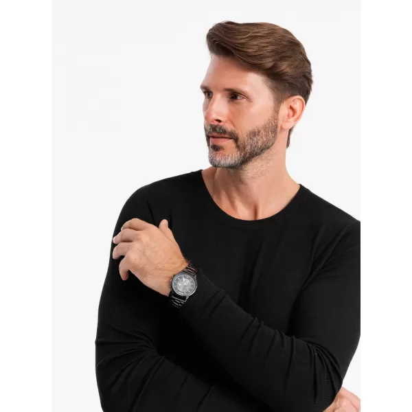  Pulover pentru bărbați OMBRE OM-SWBS-0106 NEGRU 