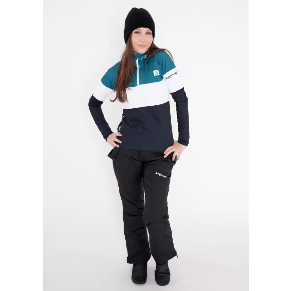  Premium cu hanoracte termo funcțional pentru femei ALTISPORT VOJ/ALW051TER03 KEROSEN-NEGRU 