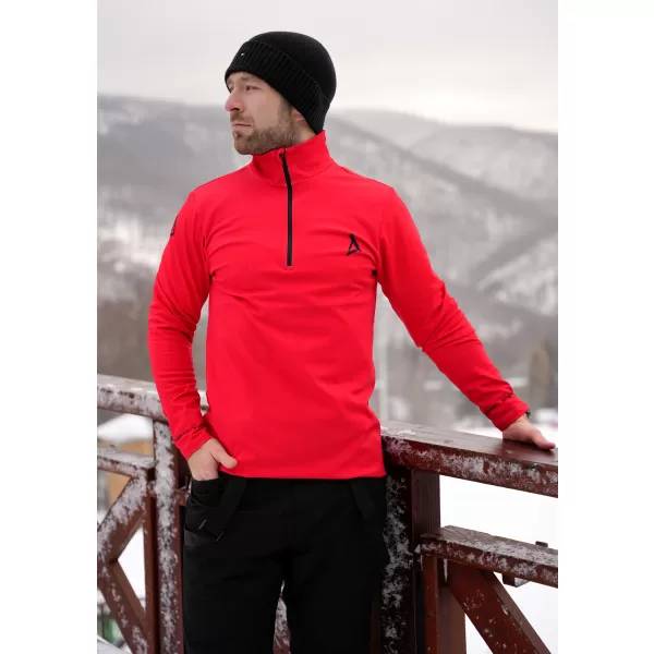  Premium cu hanorac termo funcțional pentru bărbați ALTISPORT VOJ/ALM000TER03 ROŞU 