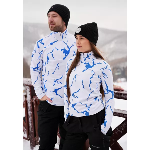  Premium cu hanorac termo funcțional pentru bărbați ALTISPORT VOJ/ALM052TER03 ALB 