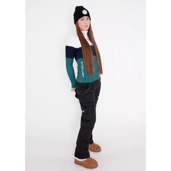  Premium cu hanoracte termo funcțional pentru femei ALTISPORT VOJ/ALW051TER03 ALB -GREEN 