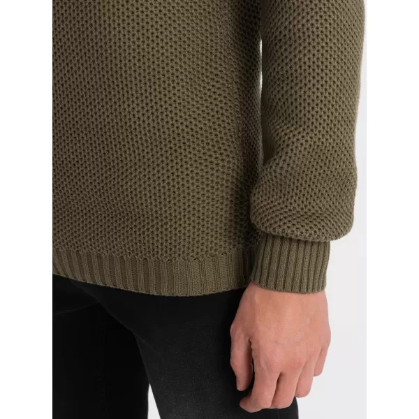  Pulover pentru bărbați OMBRE OM-SWZS-0105 MĂSLIN 