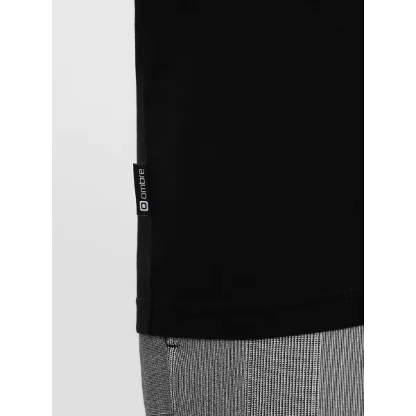  Cămaşă OMBRE OM-TSCT-0106 NEGRU 