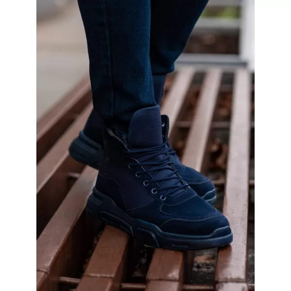  Pantofi pentru bărbați OMBRE OM-FOBO-0122 ALBASTRU MARIN 