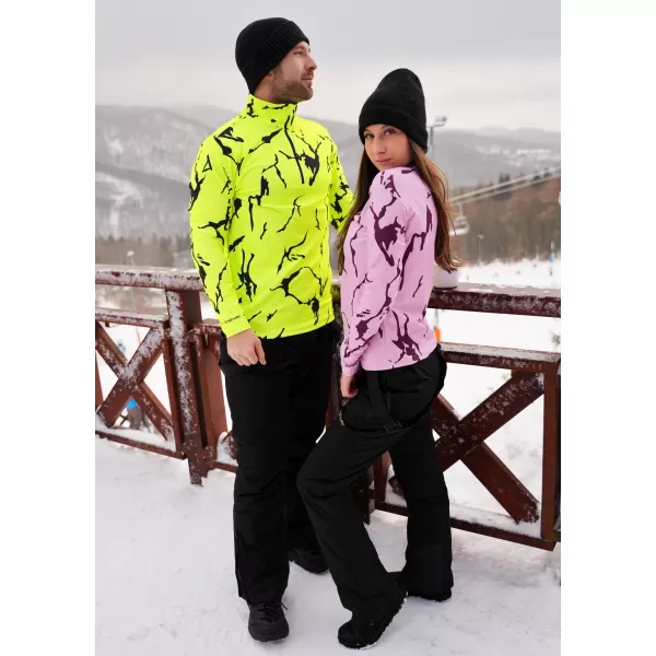  Premium cu hanorac termo funcțional pentru bărbați ALTISPORT VOJ/ALM052TER03 NEON VERDE 