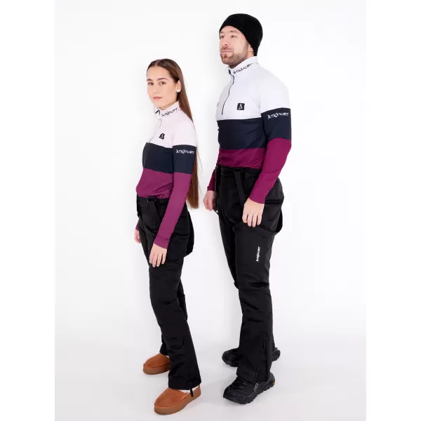  Premium cu hanoracte termo funcțional pentru femei ALTISPORT VOJ/ALW051TER03 BURGUNDIA 