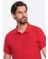 Mens t -thirt cu guler OMBRE S1374 ROŞU