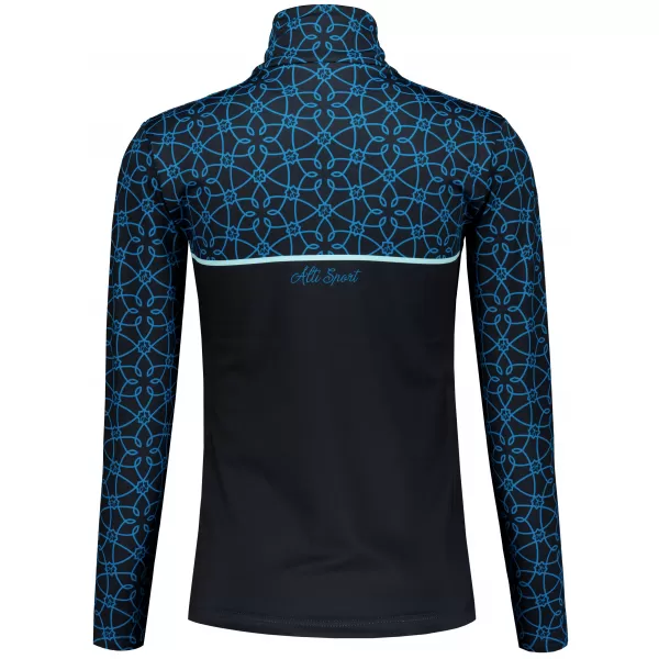  Premium cu hanoracte termo funcțional pentru femei ALTISPORT VOJ/ALW053TER03 NEGRU -BLUE 