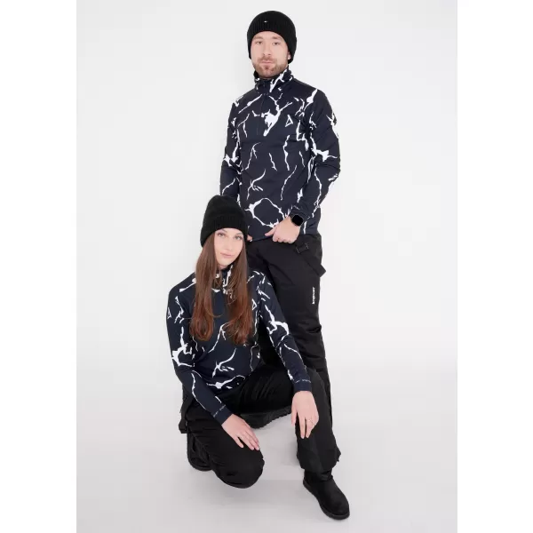  Premium cu hanorac termo funcțional pentru bărbați ALTISPORT VOJ/ALM052TER03 NEGRU 