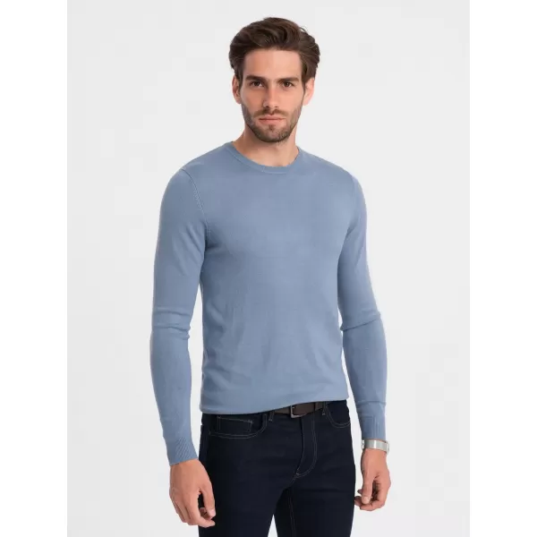  Pulover pentru bărbați OMBRE OM-SWBS-0106 ALBASTRU DESCHIS 