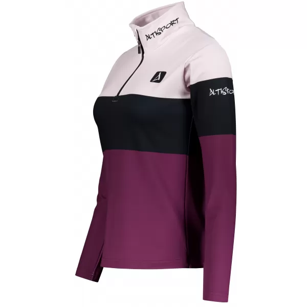  Premium cu hanoracte termo funcțional pentru femei ALTISPORT VOJ/ALW051TER03 BURGUNDIA 