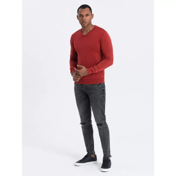  Pulover pentru bărbați OMBRE OM-SWOS-0108 ROŞU 