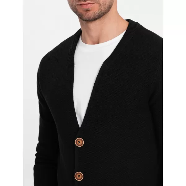  Pulover pentru bărbați OMBRE OM-SWCD-0109 NEGRU 