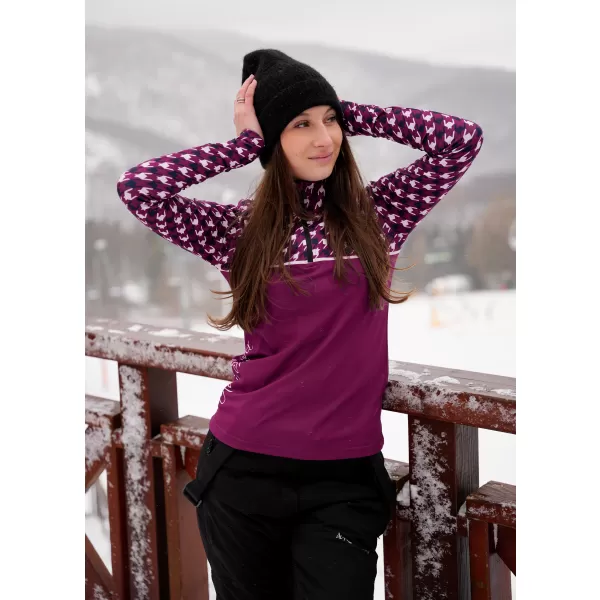  Premium cu hanoracte termo funcțional pentru femei ALTISPORT VOJ/ALW048TER03 VIOLET 