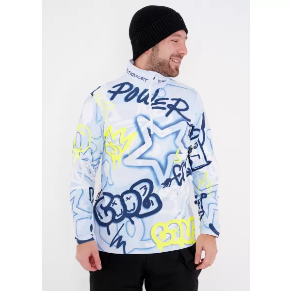  Premium cu hanorac termo funcțional pentru bărbați ALTISPORT VOJ/ALM054TER03 ALBASTRU 