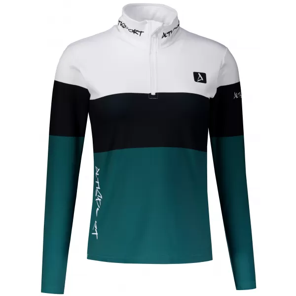  Premium cu hanoracte termo funcțional pentru femei ALTISPORT VOJ/ALW051TER03 ALB -GREEN 