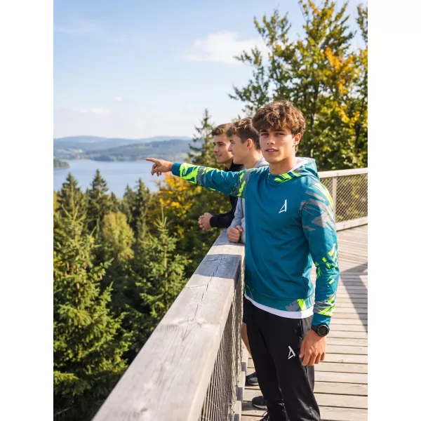  Hanorac funcțional premium pentru bărbați ALTISPORT VOJ/ALM039MI01 KEROSENUL 