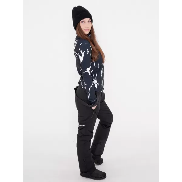  Premium cu hanoracte termo funcțional pentru femei ALTISPORT VOJ/ALW052TER03 NEGRU 