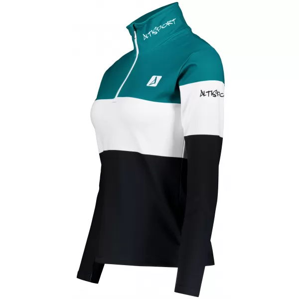  Premium cu hanoracte termo funcțional pentru femei ALTISPORT VOJ/ALW051TER03 KEROSEN-NEGRU 