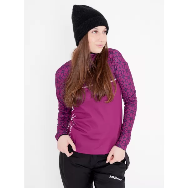  Premium cu hanoracte termo funcțional pentru femei ALTISPORT VOJ/ALW053TER03 VIOLET 