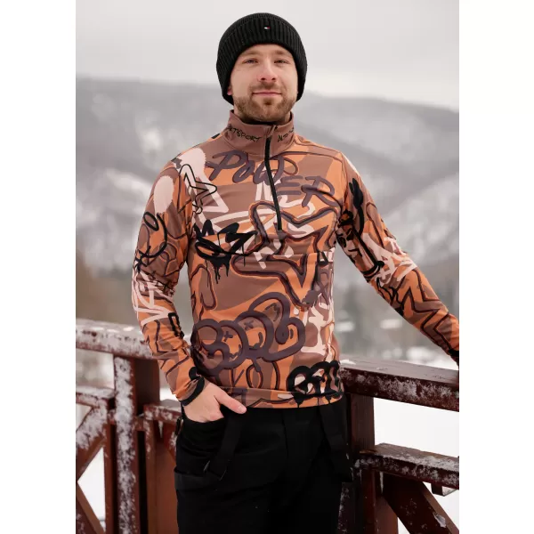  Premium cu hanorac termo funcțional pentru bărbați ALTISPORT VOJ/ALM054TER03 MARO 