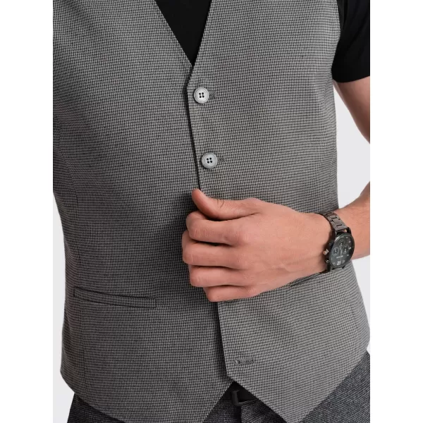  Vestă OMBRE OM-BLZV-0111 GRI 