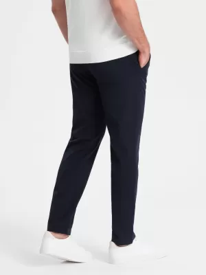 Pantaloni OMBRE OM-PACP-0191 ALBASTRU MARIN