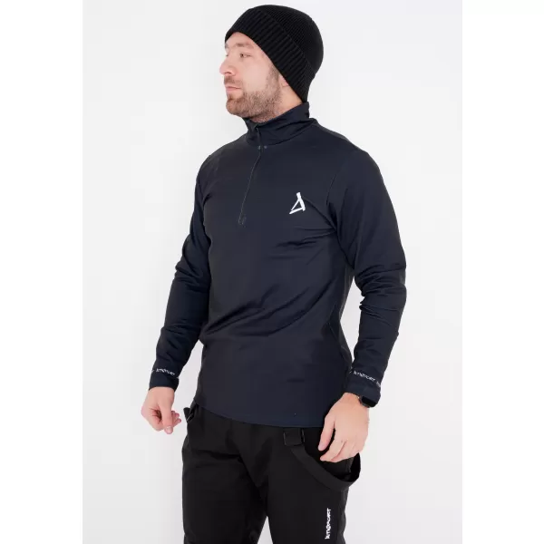  Premium cu hanorac termo funcțional pentru bărbați ALTISPORT VOJ/ALM000TER03 NEGRU 