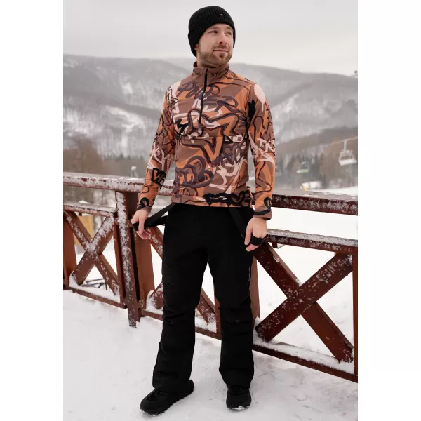  Premium cu hanorac termo funcțional pentru bărbați ALTISPORT VOJ/ALM054TER03 MARO 