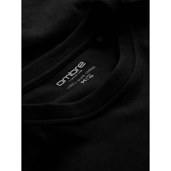  Cămaşă OMBRE OM-LSBL-0106 NEGRU 