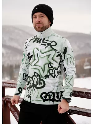 Premium cu hanorac termo funcțional pentru bărbați ALTISPORT VOJ/ALM054TER03 VERDE