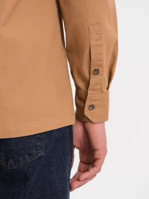 Cămaşă OMBRE OM-SHCS-0146 CĂMILĂ