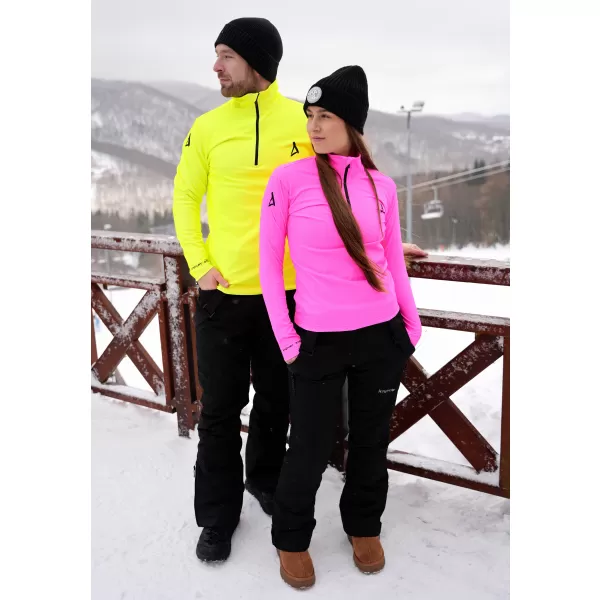 Premium cu hanorac termo funcțional pentru bărbați ALTISPORT VOJ/ALM000TER03 NEON GALBEN 