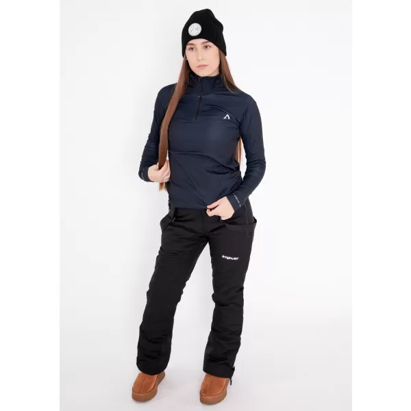  Premium cu hanoracte termo funcțional pentru femei ALTISPORT VOJ/ALW000TER03 NEGRU 