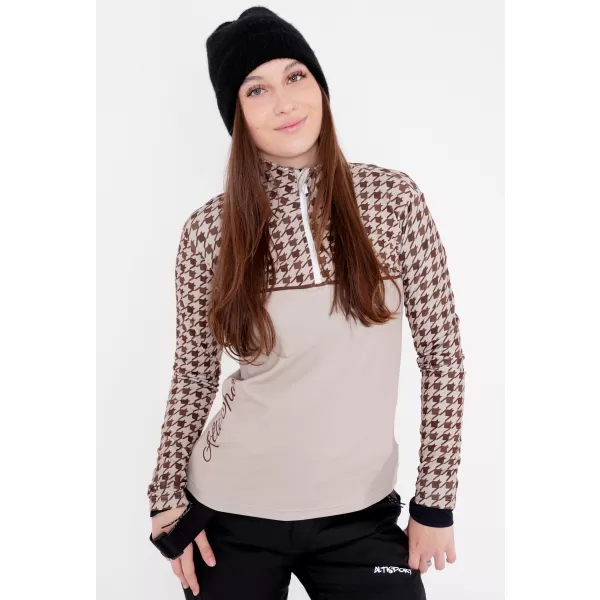  Premium cu hanoracte termo funcțional pentru femei ALTISPORT VOJ/ALW048TER03 MARO 