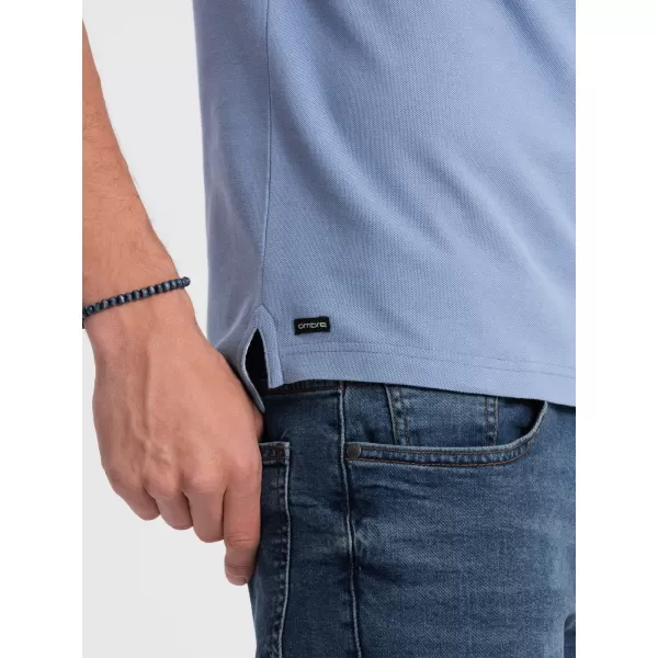  Mens t -thirt cu guler OMBRE OM-TSCT-0156 ALBASTRU 