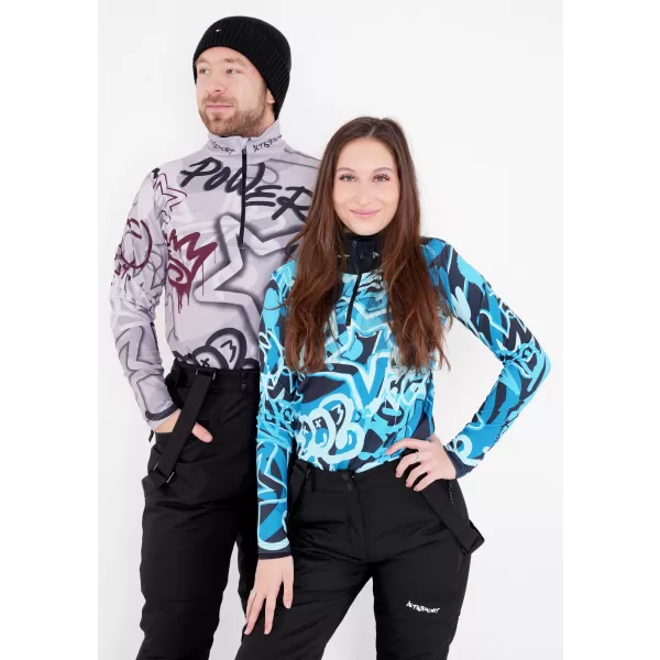  Premium cu hanorac termo funcțional pentru bărbați ALTISPORT VOJ/ALM054TER03 GRI ÎNCHIS 