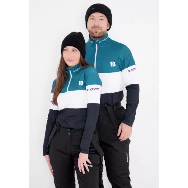  Premium cu hanoracte termo funcțional pentru femei ALTISPORT VOJ/ALW051TER03 KEROSEN-NEGRU 