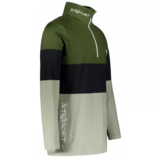  Premium cu hanorac termo funcțional pentru bărbați ALTISPORT VOJ/ALM051TER03 KAKI 